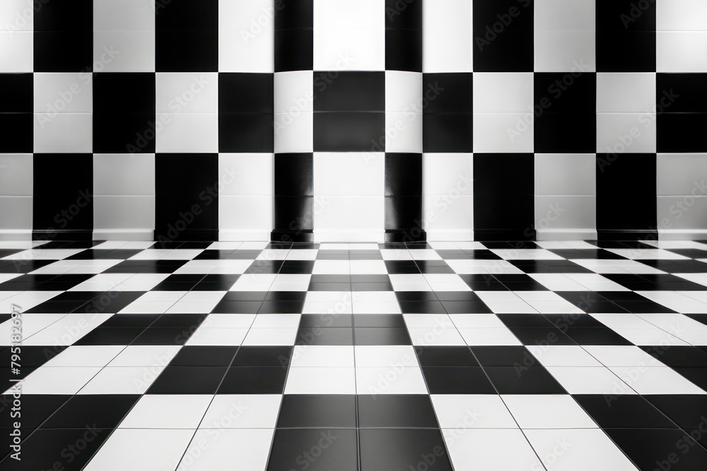 Obraz premium Tiled floor backgrounds flooring pattern