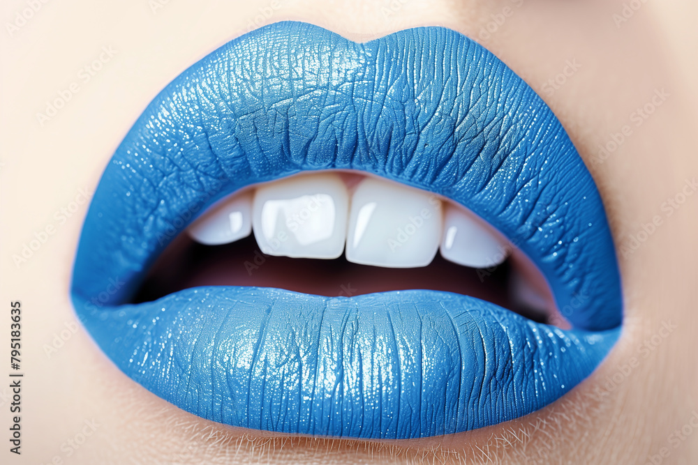 Fototapeta premium Sexy drawn luxury lips.Modern design element.Beauty salon concept