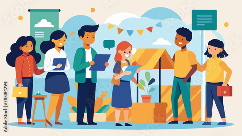 A section of the fair devoted to educational activities where young entrepreneurs share their knowledge and skills with interested visitors.