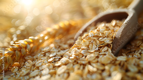 close up of wheat grain photo