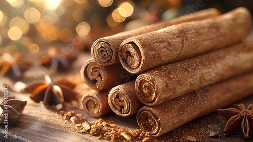 cinnamon sticks and anise © photo for everything