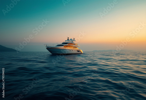 Beautiful Ship Swims In The Ocean Beautiful Background Wallpaper © ArtisticLens