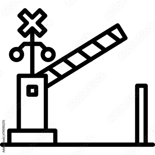 Fotografie Level Crossing Icon