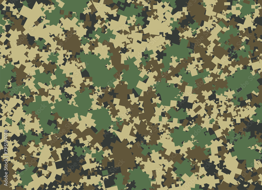 Abstract Vector Military Camouflage Background Made of Splash. Camo Pattern for Army Clothing. Abstract Vector Military Camouflage Background Made of Splash. Camo Pattern for Army Clothing.
