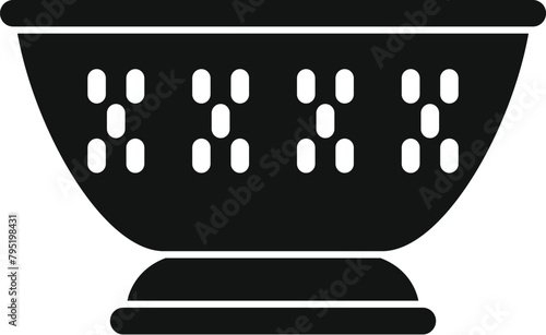 Baker element colander icon simple vector. Dish tool. Domestic accessory