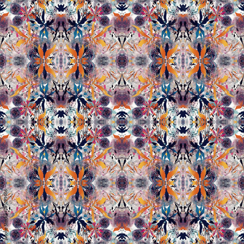 trendy fashion print, seamless pattern, abstract colorful background, decorative texture