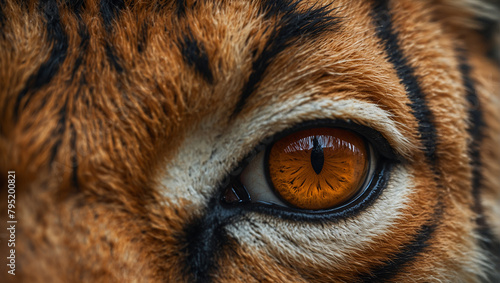 close up of a tiger head