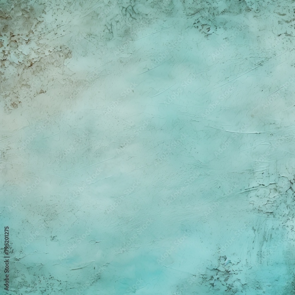 Cyan background paper with old vintage texture antique grunge textured design, old distressed parchment blank empty with copy space for product design