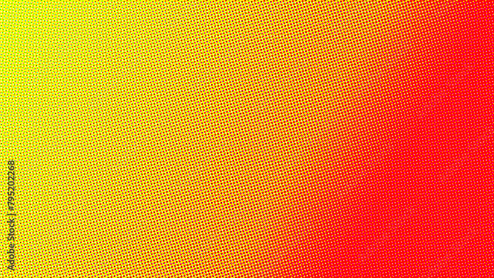Neon red and Radiant Yellow color halftone gradient background. Neon red and Radiant Yellow color halftone gradient background.