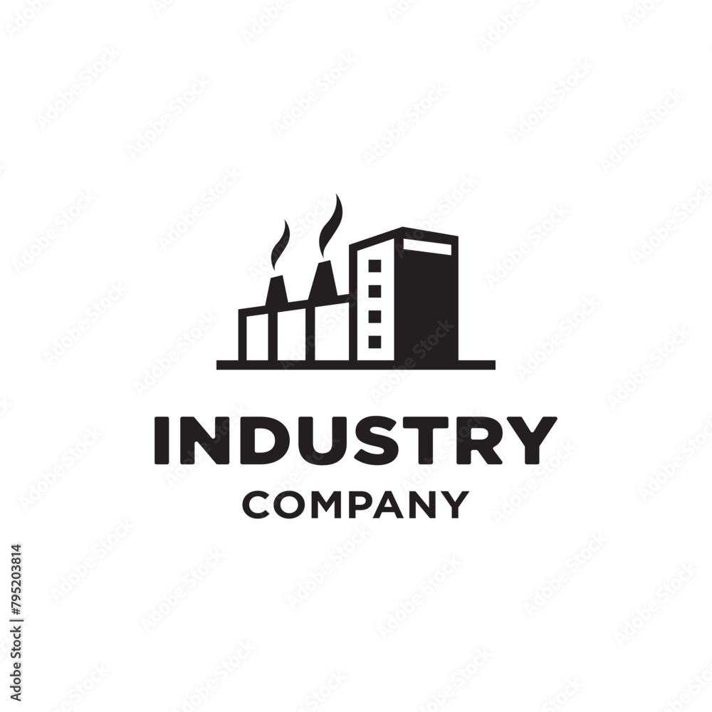 Industry Factory Building Logo For All Company
