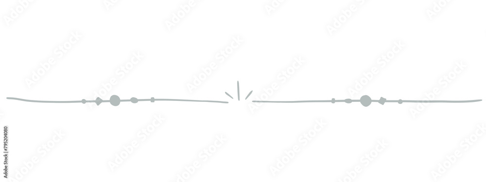 Silver line illustration