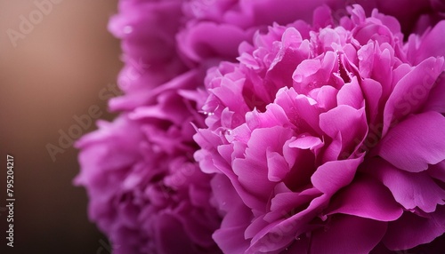 close up of pink flower   Magenta Majesty  The Enchanting Peony Blossom 