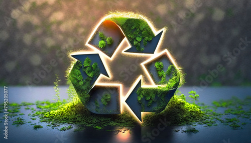 Recycling concept background