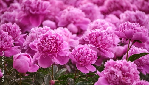 pink and purple flowers, "Graceful Magenta: Captivating Peony Flowers"