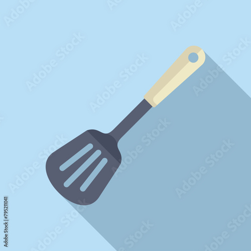 Baker spatula tool icon flat vector. Kitchen element. Food equipment