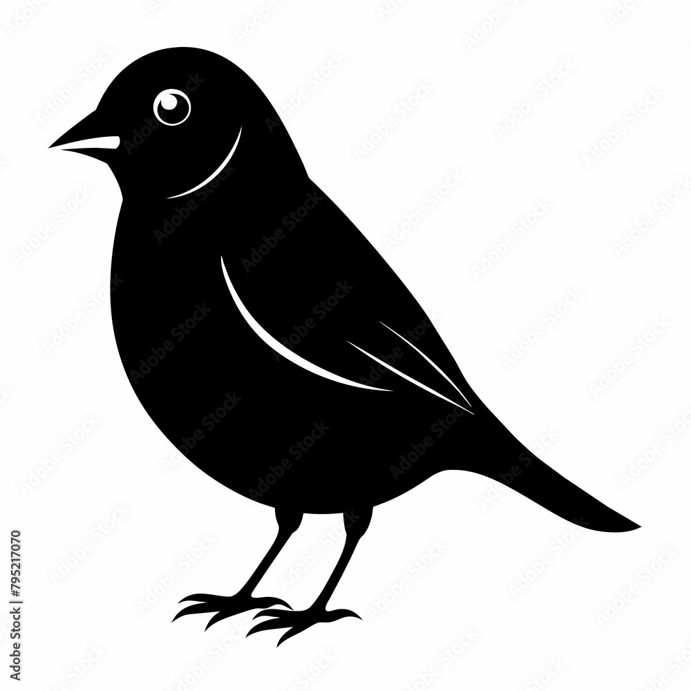 finch silhouette vector illustration finch silhouette vector illustration
