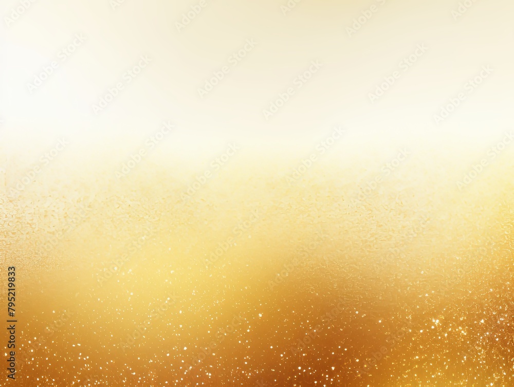 Gold color gradient light grainy background white vibrant abstract spots on white noise texture effect blank empty pattern with copy space for product 