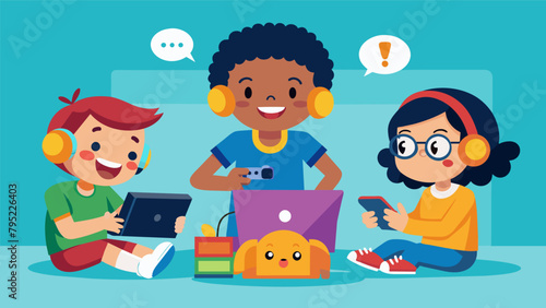 With a mischievous grin a child challenges their friends to a round of their favorite video game ready to show off the skills theyve honed over