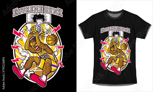 Extreme Dunk Basketball T-Shirt for you