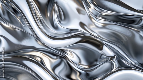 abstract liquid silver metal texture