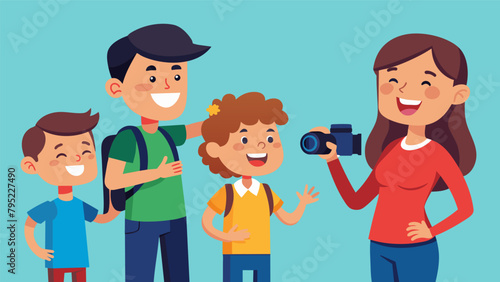 A young photographer timidly asks their family to model for them excited to capture each of their unique personalities in portraits.