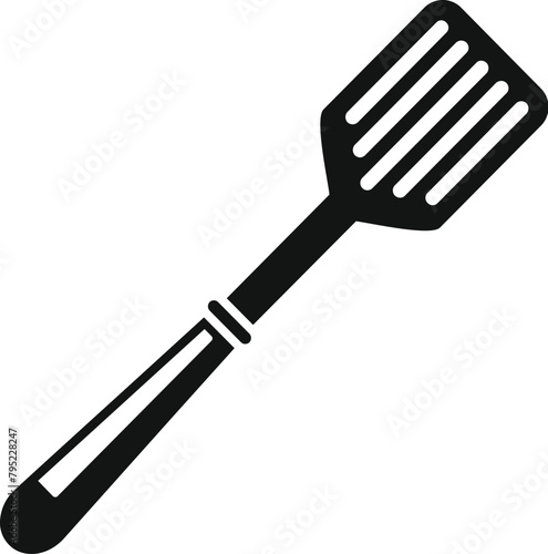 Hot element spatula icon simple vector. Cooking tool. New modern accessory