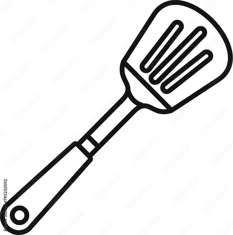 Baker spatula tool icon outline vector. Kitchen element. Food equipment Baker spatula tool icon outline vector. Kitchen element. Food equipment