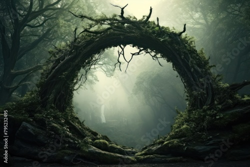 Natural archway forest outdoors woodland photo