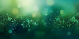 Green background with light bokeh abstract background texture blank empty pattern with copy space for product design or text copyspace mock-up 