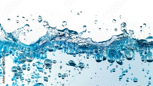 Blue Water Splash Abstract Background