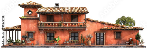 Rustic Italian Home Decor Inspiration on white background  © Ayesha