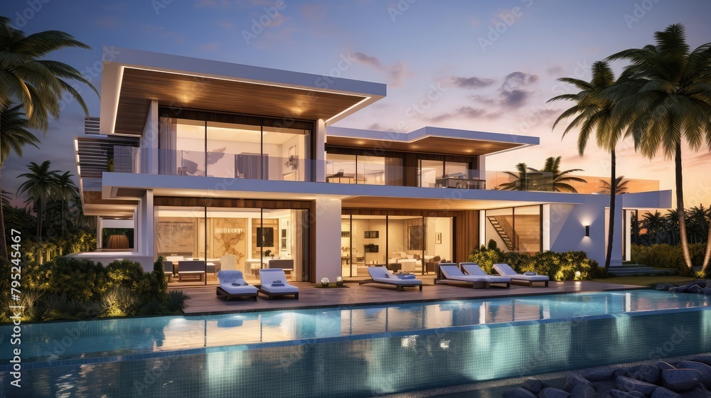 Luxury house in real estate sale or property Luxury house in real estate sale or property
