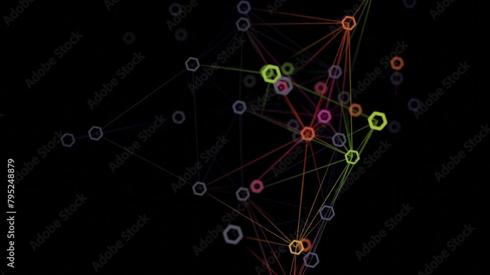 Connections - 3D rendered animations of an interconnected network Connections - 3D rendered animations of an interconnected network