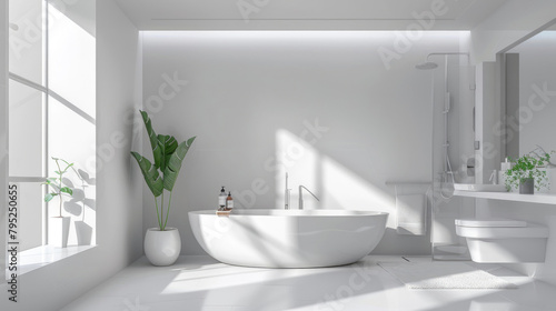Luxurious Minimalist Bathroom Interior Design with Modern Furniture