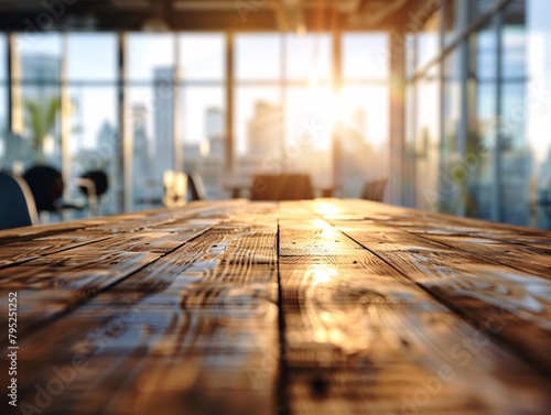 a table with a window in the background photo