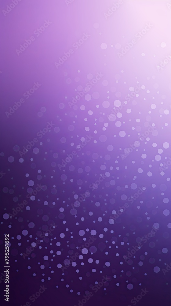 Lavender color gradient dark grainy background white vibrant abstract spots on black noise texture effect blank empty pattern with copy space