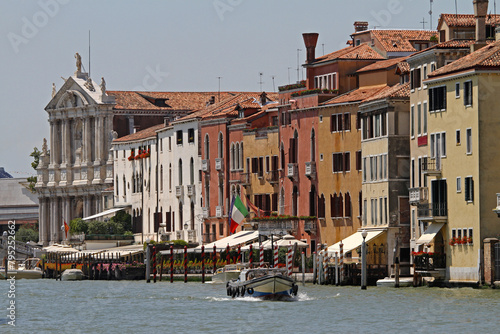 Grand Canal at Sunny Summer Day in Venice Italy