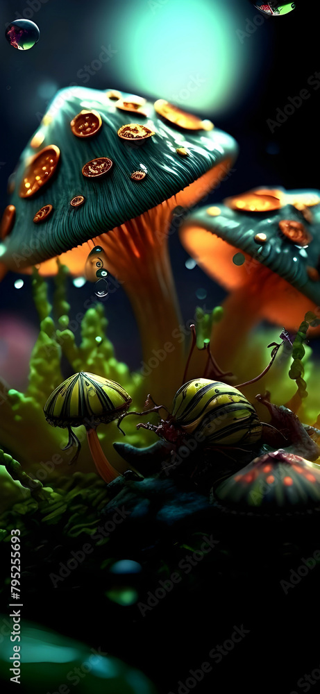 A Visual Feast of Colorful Mushroom Species
