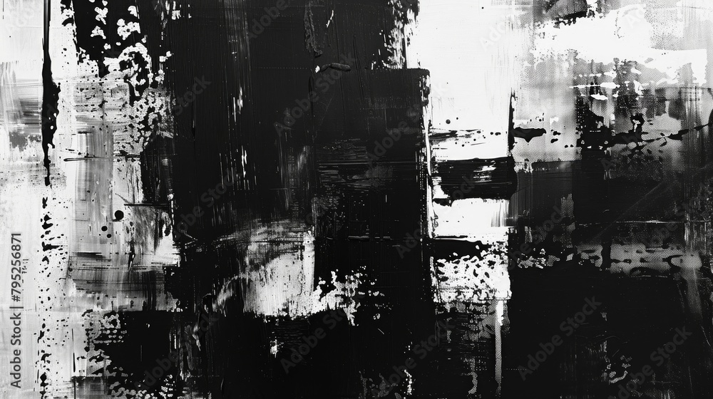 Fototapeta premium Abstract art monochromatic japandi style.