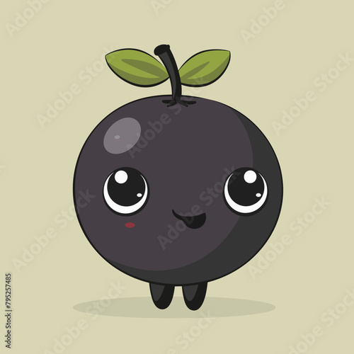 A cartoon Blackthorn with a green leaf on top