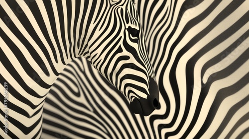 Abstract line art - zebra print abstract background