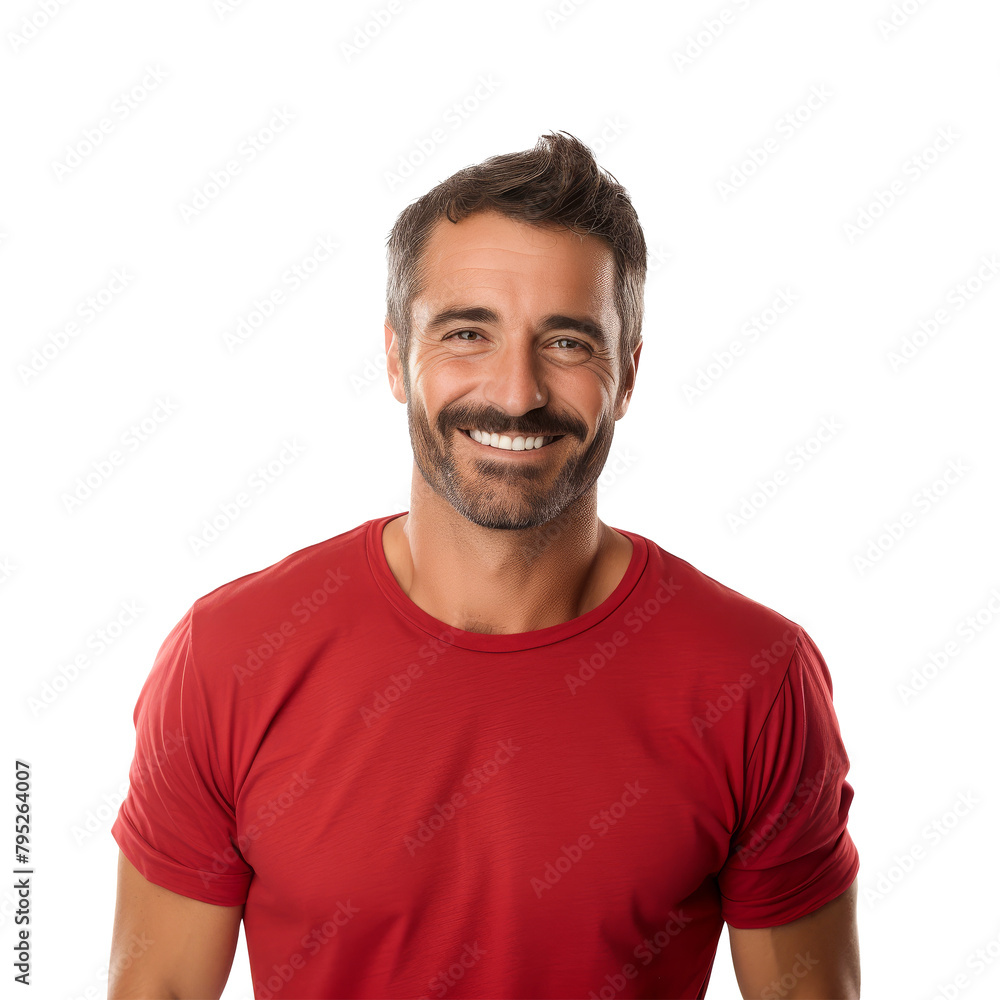 Smiling Man with T-Shirt Portrait Smiling Man with T-Shirt Portrait