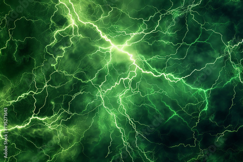 Green lightning lines for background  visually striking