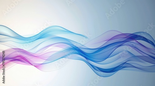 Business wave corporate background, abstract blue waves, weaving and flowing on a fabric canvas