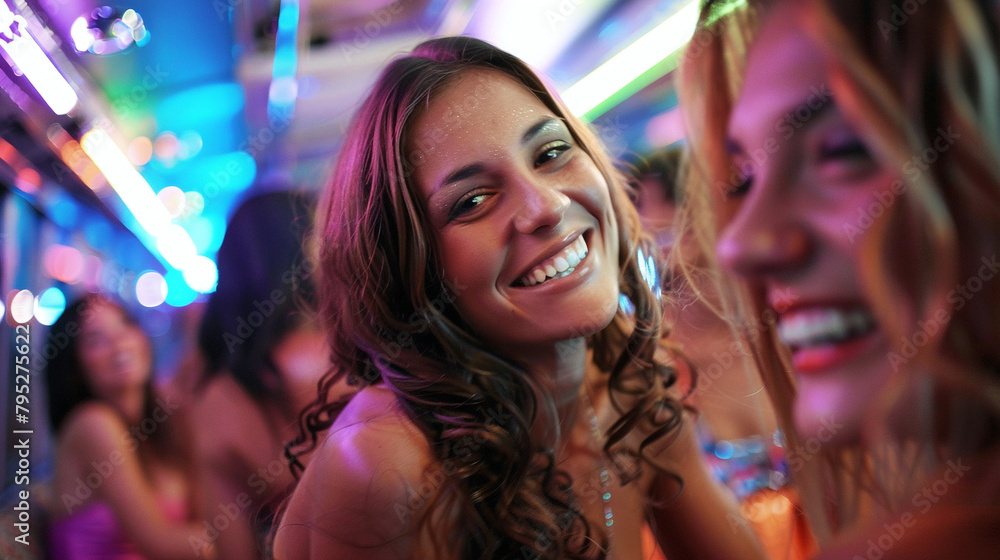Bachelorette Party In A Party Bus - Perfect For Celebrating A Bride-To-Be'S Upcoming Wedding