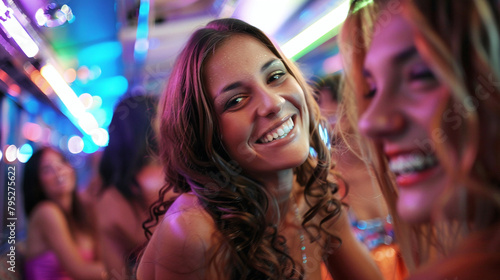Bachelorette Party In A Party Bus - Perfect For Celebrating A Bride-To-Be'S Upcoming Wedding © Michael