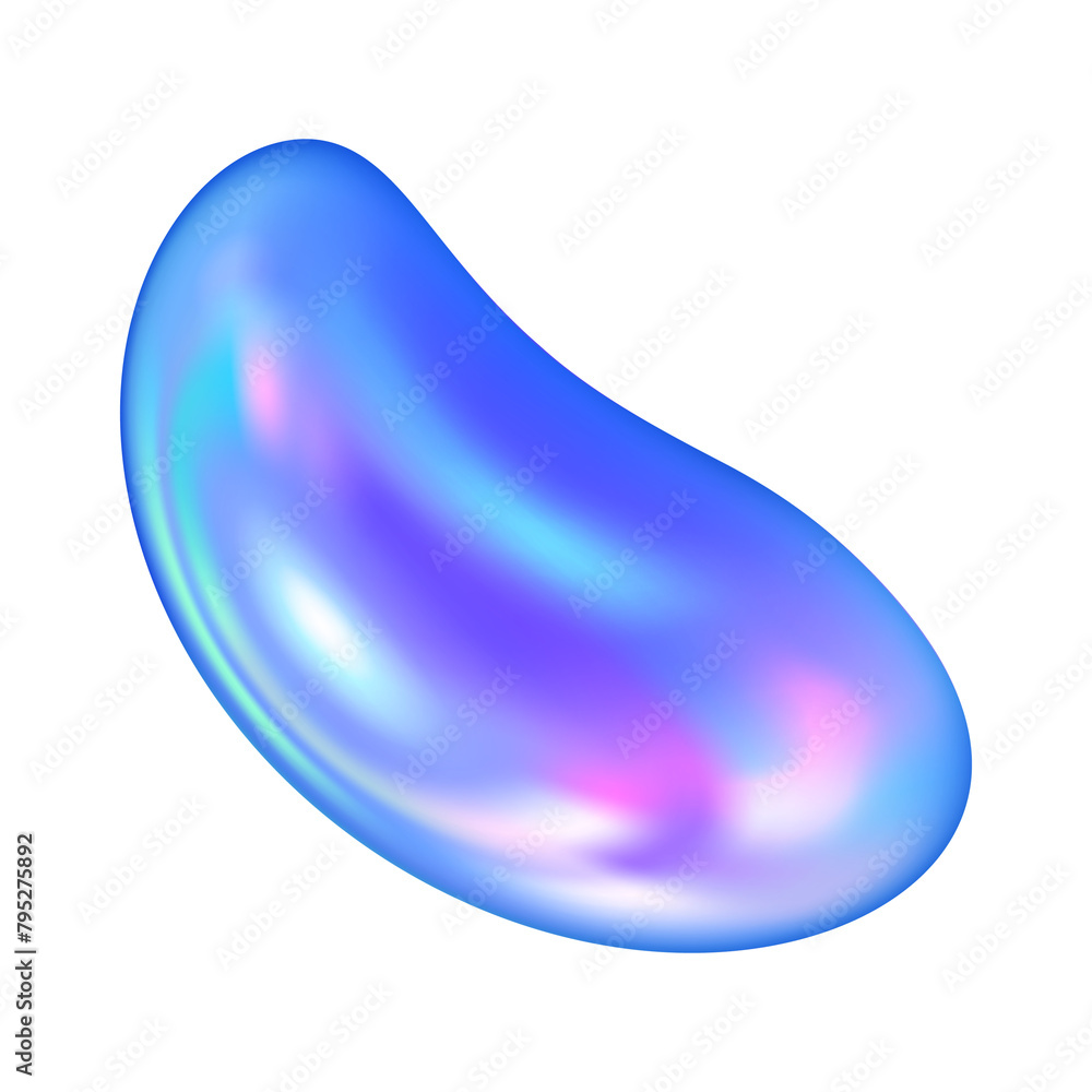 Abstract blue layout for banner design. Art fluent pearl. Sketch shape for filling backdrop.