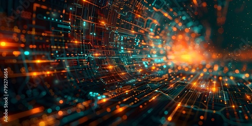 Wallpaper Mural Futuristic Autonomous Delivery Drones Soaring Above a Bustling Cityscape with Advanced Logistics Software and Automated Warehouses in a Vibrant Torontodigital.ca