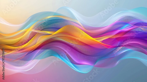 Colorful dynamic wave design stylish background,Abstract background of red, blue and purple colors with smooth lines.