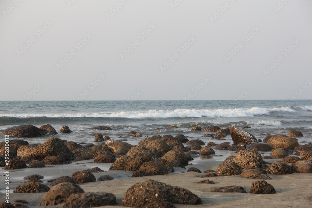 waves on the beach